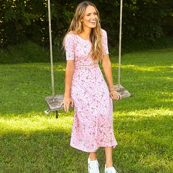 Draper James Dresses & Skirts - DRAPER JAMES Tammy T Shirt Dress Pink Magnolia